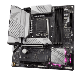 Gigabyte | B760M AORUS ELITE AX 1.0 M/B | Processor family Intel | Processor socket  LGA1700 | DDR5 DIMM | Memory slots 4 | Supported hard disk drive interfaces 	SATA, M.2 | Number of SATA connectors 4 | Chipset Intel B760 Express | Micro ATX