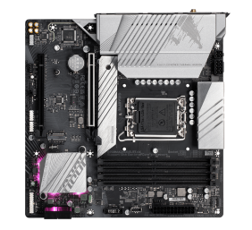 Gigabyte | B760M AORUS ELITE AX 1.0 M/B | Processor family Intel | Processor socket  LGA1700 | DDR5 DIMM | Memory slots 4 | Supported hard disk drive interfaces 	SATA, M.2 | Number of SATA connectors 4 | Chipset Intel B760 Express | Micro ATX