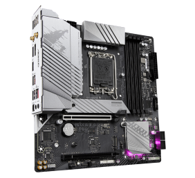 Gigabyte | B760M AORUS ELITE AX 1.0 M/B | Processor family Intel | Processor socket  LGA1700 | DDR5 DIMM | Memory slots 4 | Supported hard disk drive interfaces 	SATA, M.2 | Number of SATA connectors 4 | Chipset Intel B760 Express | Micro ATX
