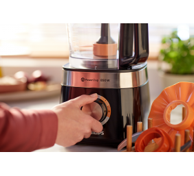 Philips Compact Food processor HR7530/10 Viva Collection 850 W Bowl capacity 2.1 L Number of speeds 2 Black