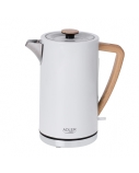 Adler | Kettle | AD 1347w | Electric | 2200 W | 1.5 L | Stainless steel | 360° rotational base | White