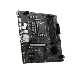 MSI | PRO B760M-P DDR4 | Processor family Intel | Processor socket  LGA1700 | DDR4 DIMM | Memory slots 4 | Supported hard disk drive interfaces 	SATA, M.2 | Number of SATA connectors 4 | Chipset Intel B760 | mATX