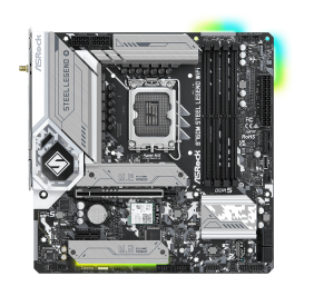 ASRock | B760M Steel Legend WiFi | Processor family Intel | Processor socket LGA1700 | DDR5 DIMM | Memory slots 4 | Supported hard disk drive interfaces SATA3, 3 Hyper M.2 | Number of SATA connectors 4 | Chipset B760 | Micro ATX