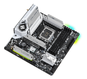 ASRock | B760M Steel Legend WiFi | Processor family Intel | Processor socket LGA1700 | DDR5 DIMM | Memory slots 4 | Supported hard disk drive interfaces SATA3, 3 Hyper M.2 | Number of SATA connectors 4 | Chipset B760 | Micro ATX
