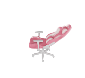 Genesis mm | Backrest upholstery material: Eco leather, Seat upholstery material: Eco leather, Base material: Nylon, Castors material: Nylon with CareGlide coating | Pink/White