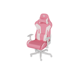 Genesis mm | Backrest upholstery material: Eco leather, Seat upholstery material: Eco leather, Base material: Nylon, Castors material: Nylon with CareGlide coating | Pink/White