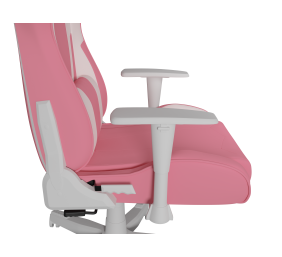 Genesis mm | Backrest upholstery material: Eco leather, Seat upholstery material: Eco leather, Base material: Nylon, Castors material: Nylon with CareGlide coating | Pink/White