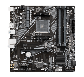 Gigabyte | B550M K 1.0 M/B | Processor family AMD | Processor socket AM4 | DDR4 DIMM | Memory slots 4 | Supported hard disk drive interfaces 	SATA, M.2 | Number of SATA connectors 4 | Chipset AMD B550 | Micro ATX