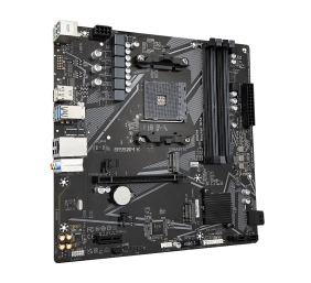 Gigabyte | B550M K 1.0 M/B | Processor family AMD | Processor socket AM4 | DDR4 DIMM | Memory slots 4 | Supported hard disk drive interfaces 	SATA, M.2 | Number of SATA connectors 4 | Chipset AMD B550 | Micro ATX