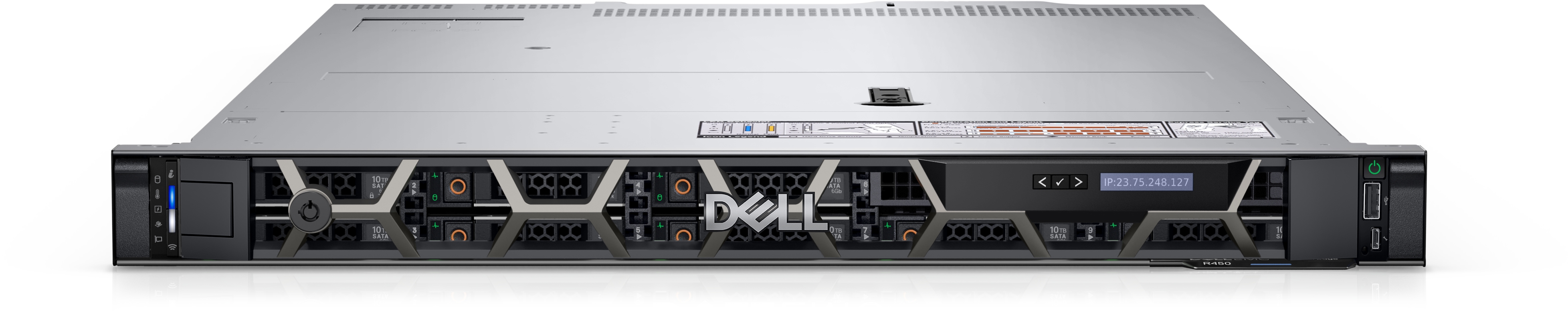 Dell PowerEdge R450  Rack Intel Xeon 2x Silver 4310 2.1 GHz 18 MB 24T 12C No RAM, No HDD Up to 8 x 2.5" PERC H755 Power supply 2x800 W iDRAC9 Enterprise ReadyRails Sliding Rails Without Cable Management Arm No OS Warranty Basic NBD 36 month(s)
