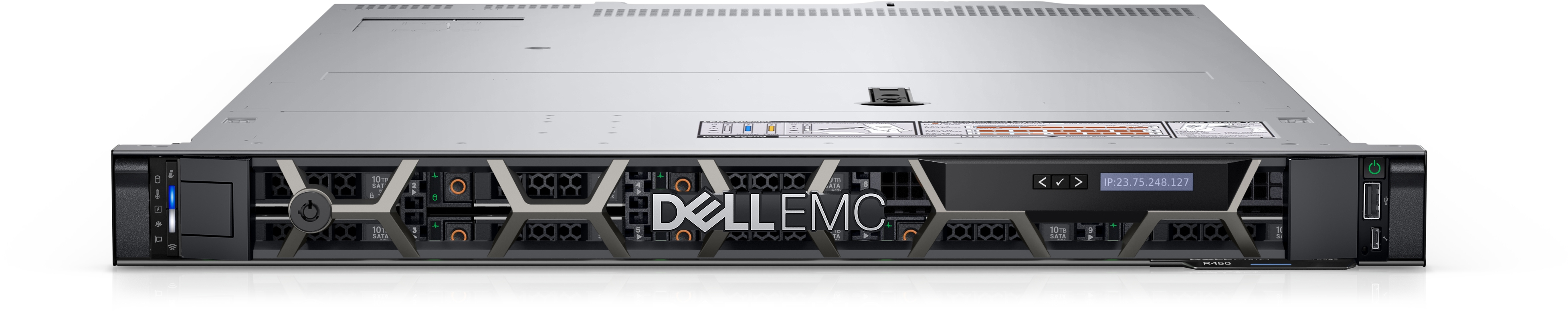 Dell PowerEdge R450 Rack (1U), Intel Xeon, Silver 4314, 2.4 GHz, 24 MB, 32T, 16C, No RAM, No HDD, 480 GB, SSD, Up to 8 x 2.5", PERC H755, Power supply 2x800 W, iDRAC9 Enterprise, ReadyRails Sliding Rails Without Cable Management Arm, No OS, Warranty Basic