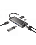 Natec | USB-C Multiport Adapter | NMP-1690 | Grey | USB Type-C | 0.15 m