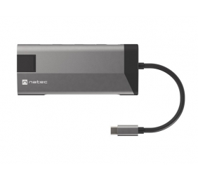 Natec USB-C Multiport Adapter | NMP-1690 | 0.15 m | Grey | USB Type-C