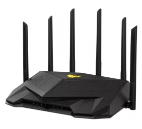 Dual Band WiFi6 Gigabit Router | TUF Gaming AX6000 | 802.11ax | 1148+4804 Mbit/s | 10/100/1000 Mbit/s | Ethernet LAN (RJ-45) ports 5 | Mesh Support Yes | MU-MiMO Yes | No mobile broadband | Antenna type External