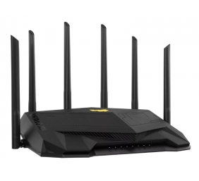 Dual Band WiFi6 Gigabit Router | TUF Gaming AX6000 | 802.11ax | 1148+4804 Mbit/s | 10/100/1000 Mbit/s | Ethernet LAN (RJ-45) ports 5 | Mesh Support Yes | MU-MiMO Yes | No mobile broadband | Antenna type External