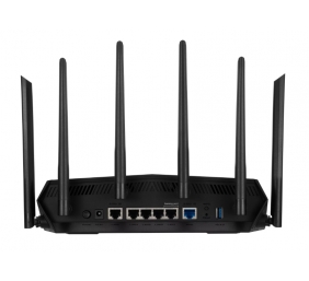Dual Band WiFi6 Gigabit Router | TUF Gaming AX6000 | 802.11ax | 1148+4804 Mbit/s | 10/100/1000 Mbit/s | Ethernet LAN (RJ-45) ports 5 | Mesh Support Yes | MU-MiMO Yes | No mobile broadband | Antenna type External