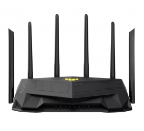 Dual Band WiFi6 Gigabit Router | TUF Gaming AX6000 | 802.11ax | 1148+4804 Mbit/s | 10/100/1000 Mbit/s | Ethernet LAN (RJ-45) ports 5 | Mesh Support Yes | MU-MiMO Yes | No mobile broadband | Antenna type External