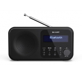 Sharp DR-P420(BK) Tokyo Portable Digital Radio, FM/DAB/DAB+, Bluetooth 5.0, USB or Battery Powered, Midnight Black Sharp | Midnight Black | DR-P420(BK) | Tokyo Portable Digital Radio | USB port | Bluetooth | FM radio | Headphone out