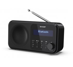 Sharp DR-P420(BK) Tokyo Portable Digital Radio, FM/DAB/DAB+, Bluetooth 5.0, USB or Battery Powered, Midnight Black Sharp | Midnight Black | DR-P420(BK) | Tokyo Portable Digital Radio | USB port | Bluetooth | FM radio | Headphone out