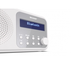 Sharp DR-P420(WH) Tokyo Portable Digital Radio, FM/DAB/DAB+, Bluetooth 5.0, USB or Battery Powered, Snowy White | Sharp | Tokyo Portable Digital Radio | DR-P420(WH) | White | USB port | Bluetooth | FM radio | Headphone out