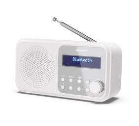 Sharp DR-P420(WH) Tokyo Portable Digital Radio, FM/DAB/DAB+, Bluetooth 5.0, USB or Battery Powered, Snowy White | Sharp | Tokyo Portable Digital Radio | DR-P420(WH) | White | USB port | Bluetooth | FM radio | Headphone out