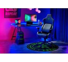 Razer Team Razer Floor Mat 100% Recycled Polyester Velvet/100% Recycled Non-woven Fabric | Floor Rug | Black/Green