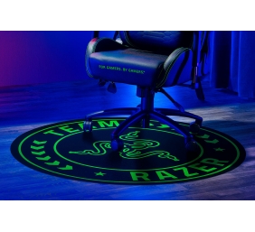 Razer Team Razer Floor Mat 100% Recycled Polyester Velvet/100% Recycled Non-woven Fabric | Floor Rug | Black/Green