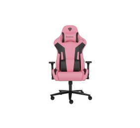 Genesis mm | Backrest upholstery material: Eco leather, Seat upholstery material: Eco leather, Base material: Metal, Castors material: Nylon with CareGlide coating | Black/Pink