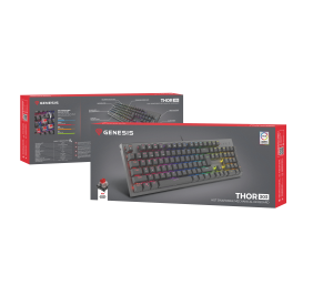 Genesis | THOR 303 | Black | Mechanical Gaming Keyboard | Wired | RGB LED light | US | USB Type-A | 1152 g | Outemu Red
