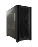 Corsair | Tempered Glass PC Case | iCUE 4000D RGB AIRFLOW | Side window | Black | Mid-Tower | Power supply included No
