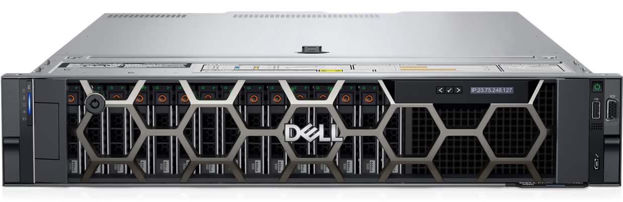 Dell PowerEdge R550 Rack (2U) Intel Xeon 2.1 GHz 18 MB 24 12 16 No RAM, No HDD Up to 8 x 3.5" PERC H755 Power supply 2x800 W iDRAC9 Enterprise No OS C13 to C14, PDU Style, 10 AMP, 6.5 Feet (2m), Power Cord Warranty Basic NBD 36 month(s) 36.00 kg 32.60 kg