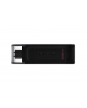 Kingston | USB Flash Drive | DataTraveler 70 | 256 GB | USB 3.2 Gen 1 Type-C | Black