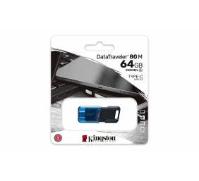 Kingston | DataTraveler  80 M | 64 GB | USB-C | Black