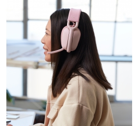 Logitech Zone Vibe 100 Belaidės ausinės, Bluetooth, Rose