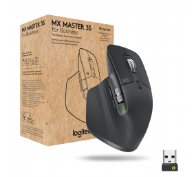 Belaidė pelė Logitech MX Master 3S for Business RF Wireless + Bluetooth, Laser, 8000 DPI, Graphite
