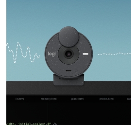 Internetinė kamera Logitech Brio 300 (960-001436) Full HD, Graphite
