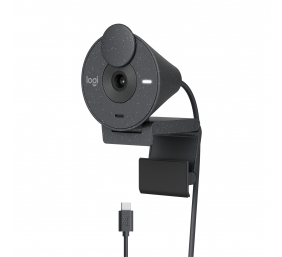 Internetinė kamera Logitech Brio 300 (960-001436) Full HD, Graphite