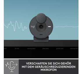 Internetinė kamera Logitech Brio 300 (960-001436) Full HD, Graphite