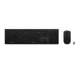 Lenovo | Professional Wireless Rechargeable Keyboard and Mouse Combo US Euro | Keyboard and Mouse Set | Wireless | Mouse included | US | Bluetooth | Grey | Wireless connection