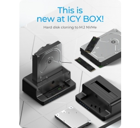 Raidsonic | Icy Box | IB-2914MSCL-C31 Docking and cloning station for M.2 NVMe SSD & 2.5''/3.5'' SATA SSD/HDD