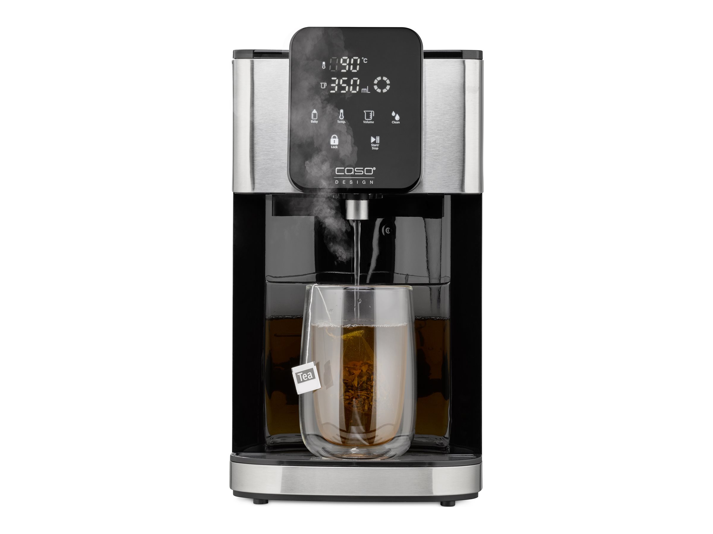 Caso | Turbo Hot Water Dispenser | HW 1660 | Water Dispenser | 2600 W | 4 L | Plastic/Stainless Steel | Black/Stainless Steel