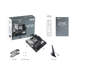 Asus | PRIME B650M-A WIFI II | Processor family AMD | Processor socket AM5 | DDR5 DIMM | Memory slots 4 | Supported hard disk drive interfaces 	SATA, M.2 | Number of SATA connectors 4 | Chipset  AMD B650 | mATX