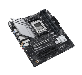 Asus | PRIME B650M-A WIFI II | Processor family AMD | Processor socket AM5 | DDR5 DIMM | Memory slots 4 | Supported hard disk drive interfaces 	SATA, M.2 | Number of SATA connectors 4 | Chipset  AMD B650 | mATX