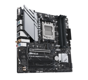 Asus | PRIME B650M-A WIFI II | Processor family AMD | Processor socket AM5 | DDR5 DIMM | Memory slots 4 | Supported hard disk drive interfaces 	SATA, M.2 | Number of SATA connectors 4 | Chipset  AMD B650 | mATX