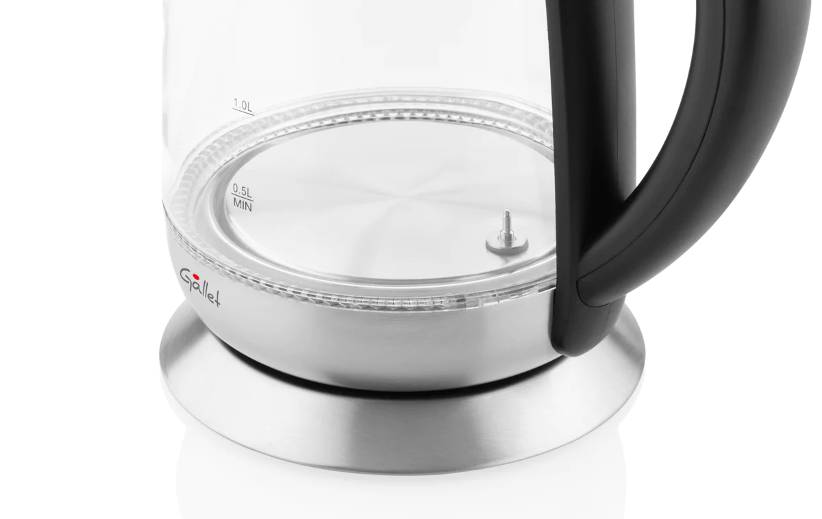 Gallet | Kettle | GALBOU792 | Electric | 2200 W | 1.8 L | Glass | 360° rotational base | Black