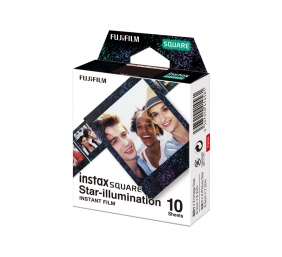 Fujifilm | Instax Square star Illumination Instant film (10pl) | 86 x 72 mm | Print Size: 86mm x 72mm, Image size: 62mm x 62mm | Quantity 10