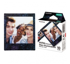 Fujifilm | Instax Square star Illumination Instant film (10pl) | 86 x 72 mm | Print Size: 86mm x 72mm, Image size: 62mm x 62mm | Quantity 10