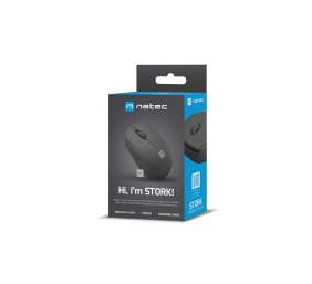 Natec | Mouse | Stork | Wireless | 2.4 GHz | Black