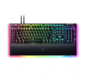 Razer | Mechanical Gaming Keyboard | BlackWidow V4 Pro | Gaming Keyboard | RGB LED light | NORD | Wired | Black | Numeric keypad | Green Switches