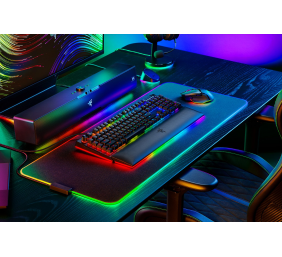 Razer BlackWidow V4 Pro Laidinė žaidimų klaviatūra RGB, Yellow Linear Switch, US, Juoda